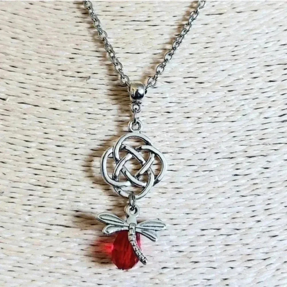 Outlander Dragonfly Charm Necklace - Picture 1 of 2